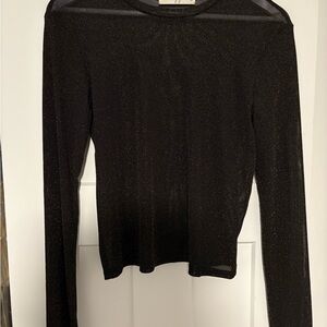 Black with gold shimmer Molly green top